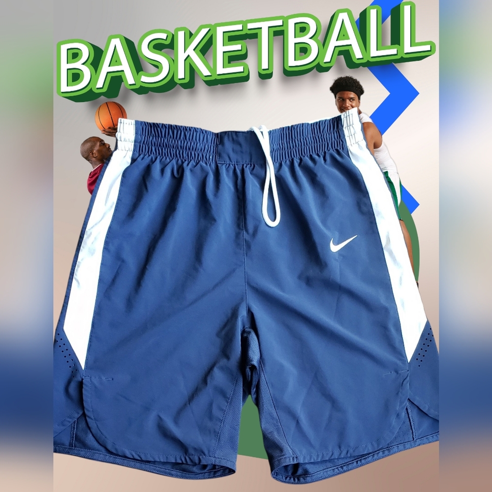 Nike Blue Basketball Shorts Dri- Fit Size M